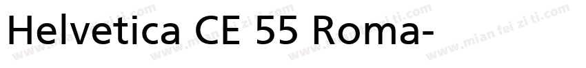 Helvetica CE 55 Roma字体转换